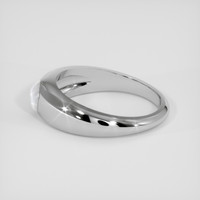 0.99 Ct. White Sapphire Ring, 10K White Gold 4