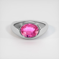 2.51 Ct. Sapphire Ring, 14K White Gold 1