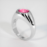 2.02 Ct. Padparadscha Sapphire Ring, 14K White Gold 2