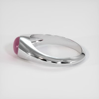 2.88 Ct. Reddish Pink Sapphire Ring, 14K White Gold 4