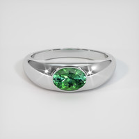 0.73 Ct. Gemstone Ring, 18K White Gold 1