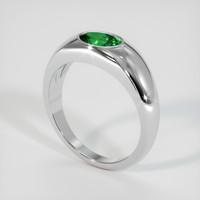 0.73 Ct. Gemstone Ring, 18K White Gold 2
