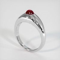 1.02 Ct. Ruby Ring, 18K White Gold 2