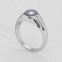 1.77 Ct. White Sapphire Ring, 18K White Gold 2
