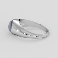 1.77 Ct. White Sapphire Ring, 18K White Gold 4