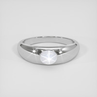 0.99 Ct. White Sapphire Ring, 18K White Gold 1