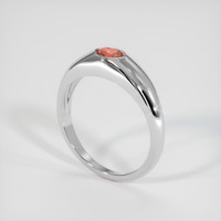 0.48 Ct. Sapphire Ring, 18K White Gold 2