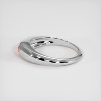 0.48 Ct. Sapphire Ring, 18K White Gold 4