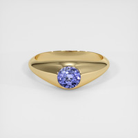 0.94 Ct. Violet Sapphire Ring, 10K Yellow Gold 1