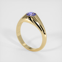 0.94 Ct. Violet Sapphire Ring, 10K Yellow Gold 2