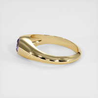 0.94 Ct. Violet Sapphire Ring, 10K Yellow Gold 4