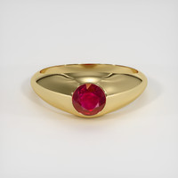 0.96 Ct. Ruby Ring, 14K Yellow Gold 1
