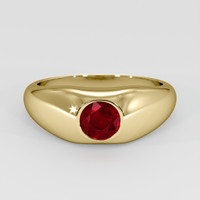 1.24 Ct. Ruby Ring, 14K Yellow Gold 1