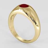 1.24 Ct. Ruby Ring, 14K Yellow Gold 2