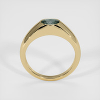 0.97 Ct. Bluish Green Sapphire Ring, 14K Yellow Gold 3