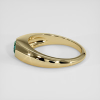 1.03 Ct. Bluish Green Sapphire Ring, 14K Yellow Gold 4