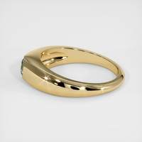 0.58 Ct. Bluish Green Sapphire Ring, 14K Yellow Gold 4