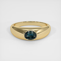0.87 Ct. Sapphire Ring, 14K Yellow Gold 1