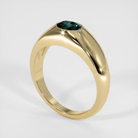 0.87 Ct. Sapphire Ring, 14K Yellow Gold 2