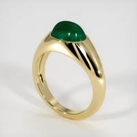 3.37 Ct. Emerald Ring, 18K Yellow Gold 2