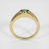 0.73 Ct. Green Sapphire Ring, 18K Yellow Gold 3