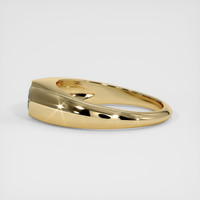 0.97 Ct. Bluish Green Sapphire Ring, 18K Yellow Gold 4