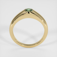 0.58 Ct. Bluish Green Sapphire Ring, 18K Yellow Gold 3