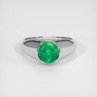 1.51 Ct. Emerald Ring, Platinum 950 1