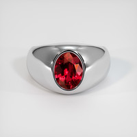 2.05 Ct. Ruby Ring, Platinum 950 1