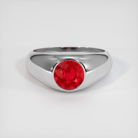 1.81 Ct. Ruby Ring, Platinum 950 1