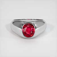 2.02 Ct. Ruby Ring, Platinum 950 1