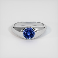 2.55 Ct. Blue Sapphire Ring, Platinum 950 1