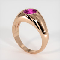 1.19 Ct. Pinkish Purple Sapphire Ring, 14K Rose Gold 2