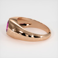 1.19 Ct. Pinkish Purple Sapphire Ring, 14K Rose Gold 4
