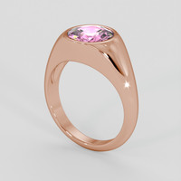 3.12 Ct. Pink Sapphire Ring, 14K Rose Gold 2