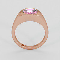 3.12 Ct. Pink Sapphire Ring, 14K Rose Gold 3