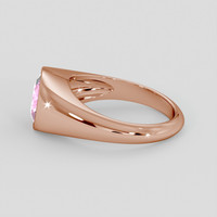 3.12 Ct. Pink Sapphire Ring, 14K Rose Gold 4