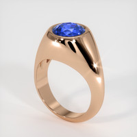 4.15 Ct. Sapphire Ring, 18K Rose Gold 2