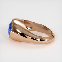 4.15 Ct. Color Change Sapphire Ring, 18K Rose Gold 4