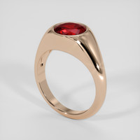3.15 Ct. Ruby Ring, 18K Rose Gold 2