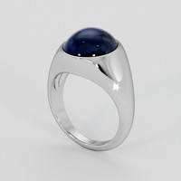 11.64 Ct. Blue Sapphire Ring, Silver 2