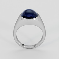11.64 Ct. Blue Sapphire Ring, Silver 3