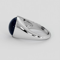 11.64 Ct. Blue Sapphire Ring, Silver 4