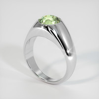3.56 Ct. Green Sapphire Ring, 10K White Gold 2