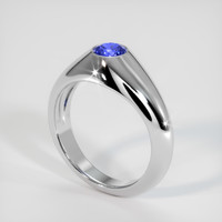 0.94 Ct. Sapphire Ring, 14K White Gold 2