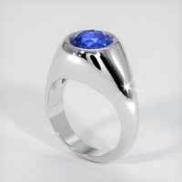 4.15 Ct. Color Change Sapphire Ring, 14K White Gold 2
