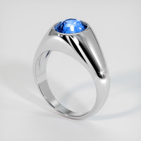 5.07 Ct. Bi Color Sapphire Ring, 14K White Gold 2