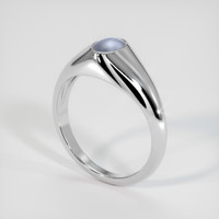 1.43 Ct. Sapphire Ring, 14K White Gold 2
