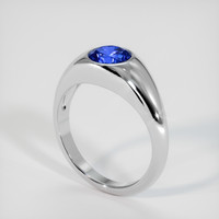 2.55 Ct. Blue Sapphire Ring, 14K White Gold 2
