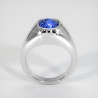 3.49 Ct. Sapphire Ring, 18K White Gold 3